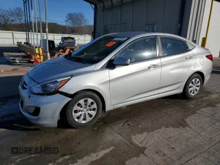 2017 Hyundai Accent SE with VIN KMHCT4AE2HU187182, listed as a Copart auction lot 47416165 with 118,609 mi miles and Salvage Title. Bid and sale history available at carsss.com. Image 1.