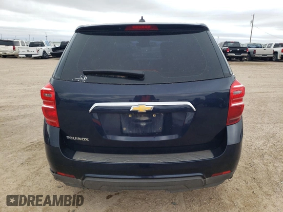 2017 Chevrolet Equinox LS with VIN 2GNALBEK6H1562445, listed as a Copart auction lot 54901655 with 112,638 mi miles and Salvage Title. Bid and sale history available at carsss.com. Image 6.