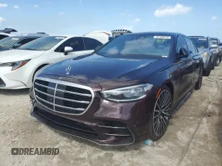 2023 Mercedes-Benz S-Class S 500 with VIN W1K6G6DB6PA176548, listed as a Copart auction lot 78199574 with 0 mi miles and Non Repairable. Bid and sale history available at carsss.com. Image 1.