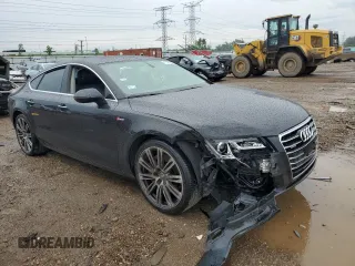 2014 Audi A7 3.0 Premium Plus with VIN WAUWGAFC4EN163660, listed as a Copart auction lot 61225484 with 105,582 mi miles and Salvage Title. Bid and sale history available at carsss.com. Image 4.