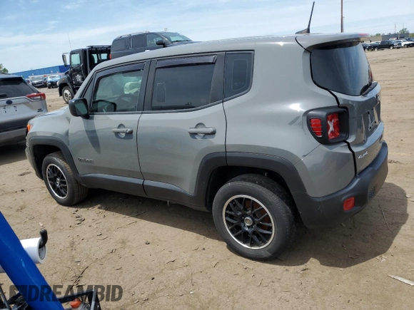 2020 Jeep Renegade Sport with VIN ZACNJBAB7LPL02959, listed as a Copart auction lot 59115815 with 74,307 mi miles and Salvage title. Bid and sale history available at DreamBid. Image 2.