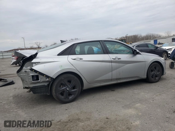 2022 Hyundai Elantra SEL with VIN 5NPLM4AG3NH078755, listed as a Copart auction lot 51120245 with 54,948 mi miles and Salvage Title. Bid and sale history available at DreamBid. Image 3.