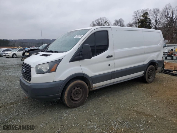 2017 Ford Transit Van with VIN 1FTYE1ZM5HKA38730, listed as a Copart auction lot 42691705 with NaN miles and Salvage Title. Bid and sale history available at carsss.com. Image 1.
