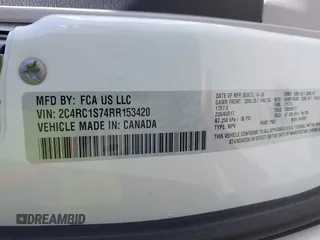 2024 Chrysler Pacifica Hybrid Select with VIN 2C4RC1S74RR153420, listed as a IAAI auction lot 42368593 with 19,829 mi miles and . Bid and sale history available at DreamBid. Image 9.