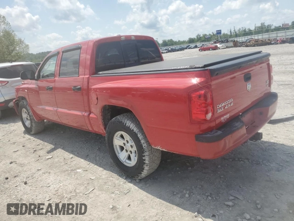 2008 Dodge Dakota SLT with VIN 1D7HW48N38S546077, listed as a Copart auction lot 56600265 with 234,448 mi miles and Salvage title. Bid and sale history available at DreamBid. Image 2.