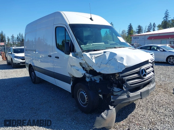 2023 Mercedes-Benz Sprinter Cargo with VIN W1Y4KBHY4PT139571, listed as a IAAI auction lot 42137852 with 13,304 mi miles. Bid and sale history available at carsss.com. Image 6.
