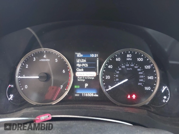 2019 Lexus IS 300 with VIN JTHBA1D26K5091299, listed as a IAAI auction lot 42348829 with 116,508 mi miles and . Bid and sale history available at DreamBid. Image 7.