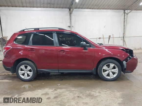 2015 Subaru Forester 2.5i with VIN JF2SJABC6FH558739, listed as a IAAI auction lot 42182607 with 90,263 mi miles and . Bid and sale history available at DreamBid. Image 13.