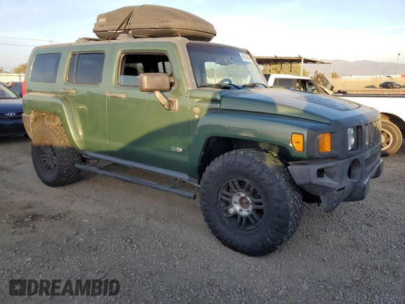 2006 Hummer H3 with VIN 5GTDN136468273891, listed as a Copart auction lot 86154524 with 177,495 mi miles and Salvage Title. Bid and sale history available at carsss.com. Image 4.