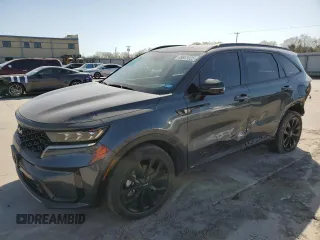 2023 Kia Sorento SX z VIN 5XYRK4LF9PG215910, wystawiony jako Copart lot #49861025 z przebiegiem 25 007 mil mil oraz Szkoda całkowita • Salvage title. Historia ofert i sprzedaży dostępna na DreamBid. Obrazek 1.