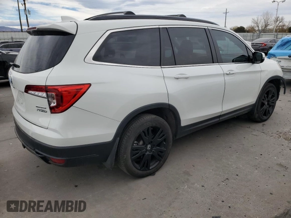 2022 Honda Pilot Special Edition with VIN 5FNYF6H26NB040750, listed as a Copart auction lot 48718755 with 44,465 mi miles and Salvage Title. Bid and sale history available at carsss.com. Image 3.