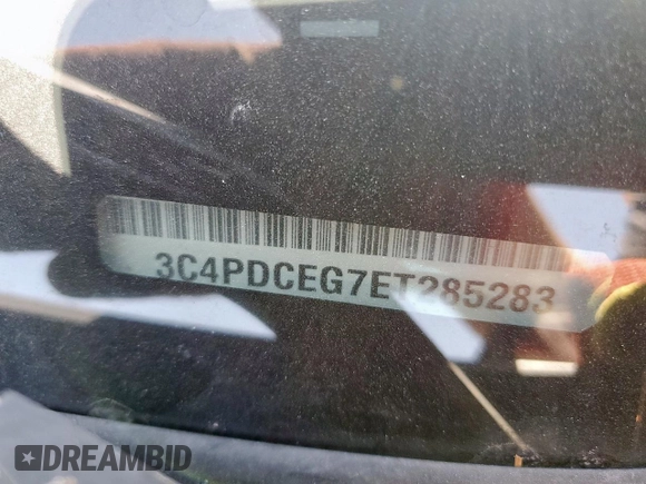 2014 Dodge Journey R/T z VIN 3C4PDCEG7ET285283, wystawiony jako Copart lot #57496895 z przebiegiem 122 391 mil mil oraz Szkoda całkowita • Salvage title. Historia ofert i sprzedaży dostępna na DreamBid. Obrazek 13.