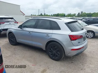 2021 Audi Q5 Premium Plus with VIN WA1BAAFY4M2065706, listed as a IAAI auction lot 42139445 with 39,646 mi miles and . Bid and sale history available at DreamBid. Image 3.