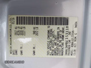 2016 Nissan Altima SR with VIN 1N4AL3AP8GC153118, listed as a IAAI auction lot 42109468 with 120,644 mi miles and . Bid and sale history available at carsss.com. Image 9.