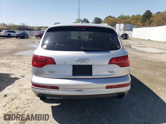 2015 Audi Q7 Premium Plus with VIN WA1LGAFE0FD023484, listed as a Copart auction lot 53295655 with 178,275 mi miles and Salvage Title. Bid and sale history available at DreamBid. Image 6.