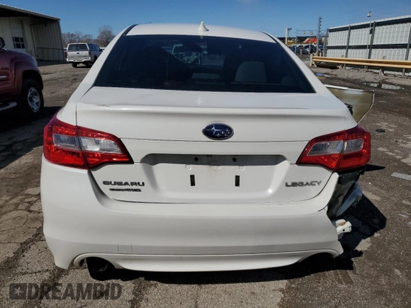 2016 Subaru Legacy Premium with VIN 4S3BNBC67G3016856, listed as a Copart auction lot 48963645 with 192,220 mi miles and Clean title. Bid and sale history available at DreamBid. Image 6.