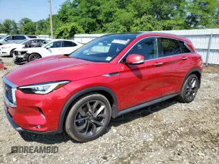 2022 Infiniti QX50 Autograph z VIN 3PCAJ5DB1NF106184, wystawiony jako Copart lot #61719345 z przebiegiem 20 760 mil mil oraz Szkoda całkowita • Salvage title. Historia ofert i sprzedaży dostępna na DreamBid. Obrazek 1.