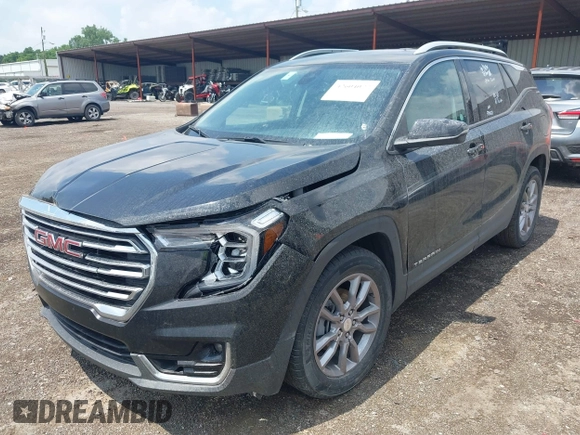 2024 GMC Terrain SLT z VIN 3GKALPEG4RL144746, wystawiony jako IAAI lot #42604077 z przebiegiem 35 070 mil mil oraz . Historia ofert i sprzedaży dostępna na DreamBid. Obrazek 2.