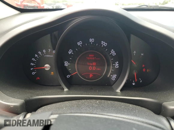 2012 Kia Sportage EX with VIN KNDPC3A21C7303209, listed as a Copart auction lot 58733605 with 189,587 mi miles and Salvage title. Bid and sale history available at DreamBid. Image 9.