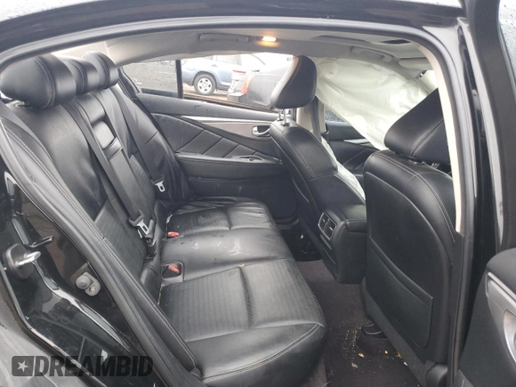 2017 Infiniti Q50 2.0t Premium with VIN JN1CV7AR6HM680529, listed as a Copart auction lot 86398934 with 101,765 mi miles and Salvage Title. Bid and sale history available at carsss.com. Image 10.