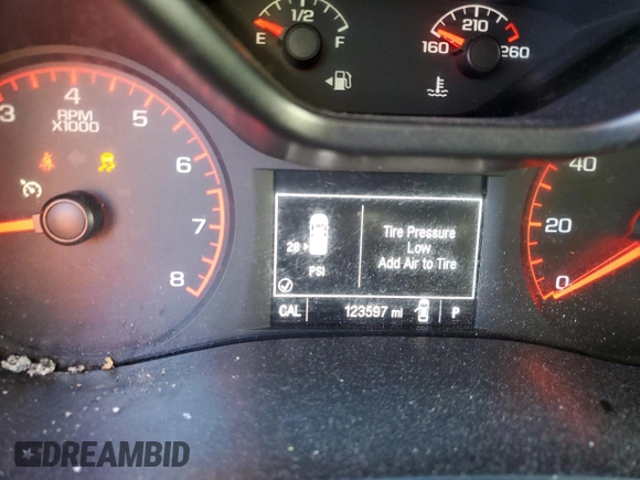 2015 GMC Canyon 2WD with VIN 1GTG5AE38F1156671, listed as a Copart auction lot 85194924 with 123,597 mi miles and Salvage Title. Bid and sale history available at DreamBid. Image 9.
