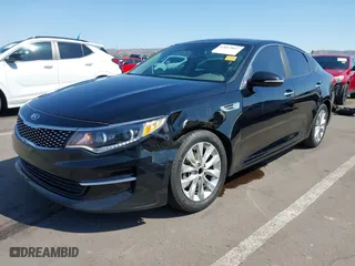 2016 Kia Optima EX with VIN 5XXGU4L38GG032056, listed as a IAAI auction lot 42013867 with 145,466 mi miles. Bid and sale history available at carsss.com. Image 6.