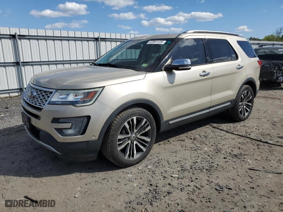 2017 Ford Explorer Platinum with VIN 1FM5K8HT8HGA08486, listed as a Copart auction lot 52991125 with 108,216 mi miles and Clean Title. Bid and sale history available at carsss.com. Image 1.