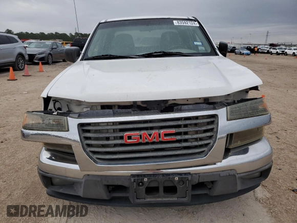 2008 GMC Canyon SLE1 with VIN 1GTCS199588155543, listed as a Copart auction lot 83592124 with 204,118 mi miles and Salvage Title. Bid and sale history available at carsss.com. Image 5.
