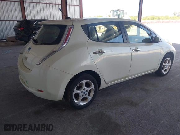 2012 Nissan LEAF SL with VIN JN1AZ0CP6CT018088, listed as a IAAI auction lot 42176194 with 53,037 mi miles. Bid and sale history available at carsss.com. Image 4.