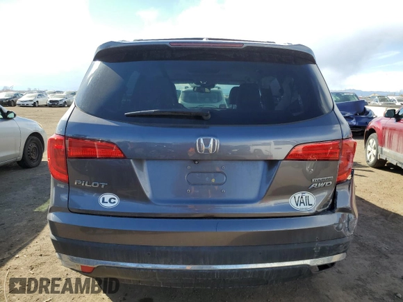 2017 Honda Pilot Touring with VIN 5FNYF6H98HB016757, listed as a Copart auction lot 45879755 with 85,580 mi miles and Salvage Title. Bid and sale history available at DreamBid. Image 6.
