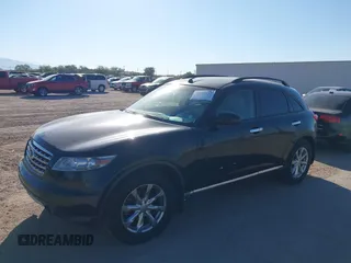 2008 Infiniti FX with VIN JNRAS08U88X100064, listed as a IAAI auction lot 40554287 with 122,273 mi miles. Bid and sale history available at carsss.com. Image 2.