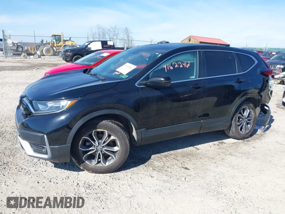 2021 Honda CR-V EX with VIN 2HKRW2H51MH676600, listed as a IAAI auction lot 41622461 with 86,252 mi miles. Bid and sale history available at carsss.com. Image 17.