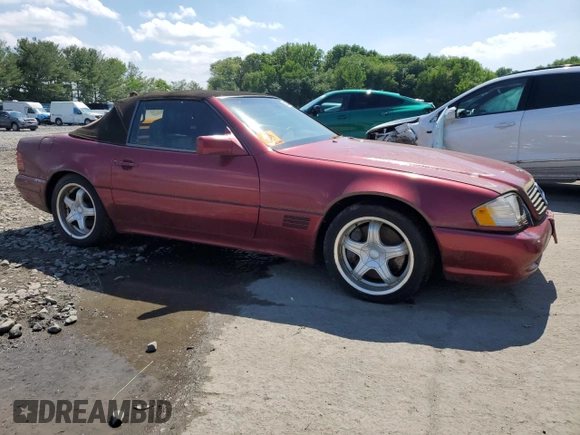 1999 Mercedes-Benz SL-Class with VIN WDBFA68F6XF173790, listed as a Copart auction lot 54833454 with 0 mi miles and Clean Title. Bid and sale history available at carsss.com. Image 4.