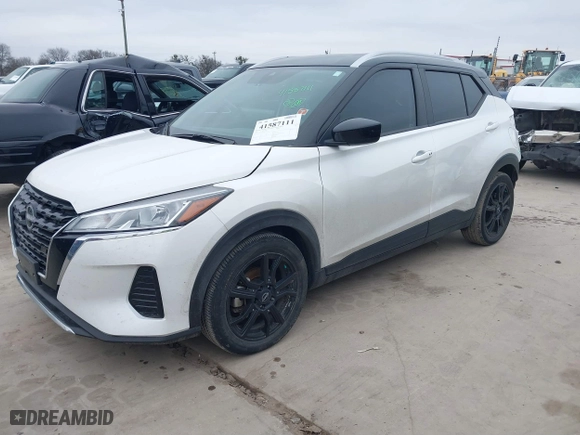 2023 Nissan Kicks SV with VIN 3N1CP5CV2PL562818, listed as a IAAI auction lot 41587111 with 25,687 mi miles. Bid and sale history available at carsss.com. Image 18.