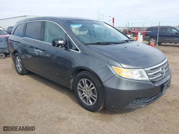 2011 Honda Odyssey EX with VIN 5FNRL5H46BB023905, listed as a IAAI auction lot 41425049 with 163,012 mi miles. Bid and sale history available at carsss.com. Image 1.