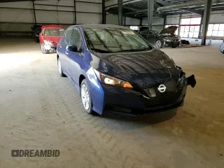 2025 Nissan LEAF S with VIN 1N4AZ1BV3SC560918, listed as a Copart auction lot 77446484 with 607 mi miles and Salvage Title. Bid and sale history available at carsss.com. Image 11.