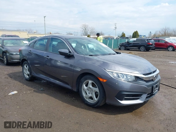 2016 Honda Civic Sedan LX with VIN 19XFC2F57GE218258, listed as a IAAI auction lot 41900810 with 53,116 mi miles. Bid and sale history available at carsss.com. Image 1.
