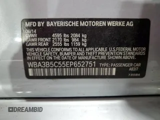 2014 BMW 3 Series 328i xDrive z VIN WBA3B5C55EP652751, wystawiony jako Copart lot #61654285 z przebiegiem 134 642 mil mil oraz Szkoda całkowita • Salvage title. Historia ofert i sprzedaży dostępna na DreamBid. Obrazek 12.