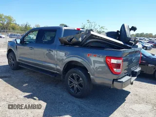 2022 Ford F-150 XL with VIN 1FTFW1E8XNFA41995, listed as a IAAI auction lot 41743193 with 1 mi miles. Bid and sale history available at carsss.com. Image 3.