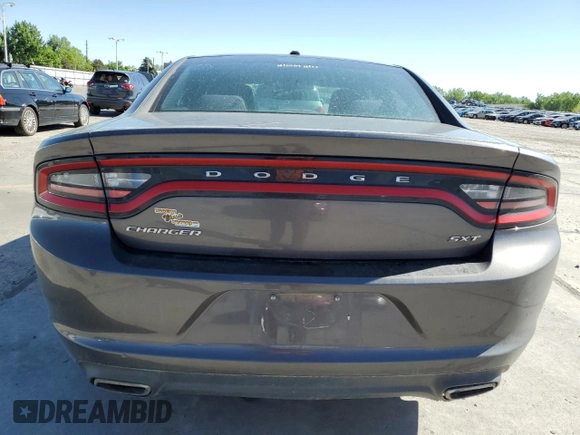 2015 Dodge Charger SXT with VIN 2C3CDXHG9FH856319, listed as a Copart auction lot 57251335 with 171,454 mi miles and Salvage title. Bid and sale history available at DreamBid. Image 6.