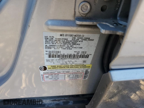 2005 Ford Freestyle SEL with VIN 1FMZK02175GA07254, listed as a Copart auction lot 83815374 with 171,055 mi miles and Salvage Title. Bid and sale history available at carsss.com. Image 14.