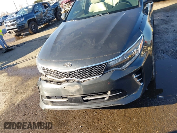 2016 Kia Optima SXL Turbo with VIN 5XXGV4L2XGG051938, listed as a IAAI auction lot 41400484 with 114,722 mi miles. Bid and sale history available at carsss.com. Image 12.