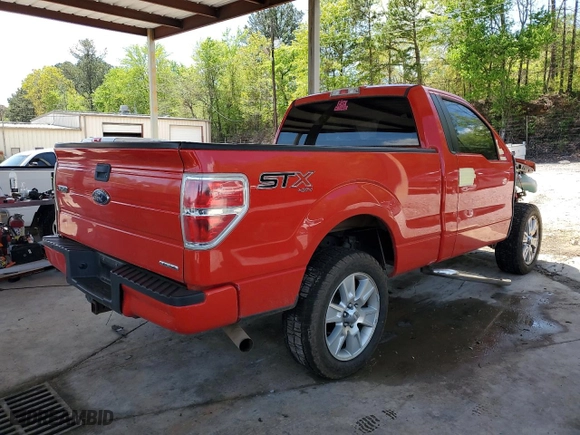 2014 Ford F-150 XL with VIN 1FTMF1EF3EFB43371, listed as a Copart auction lot 51939745 with 199,871 mi miles and Salvage Title. Bid and sale history available at carsss.com. Image 3.