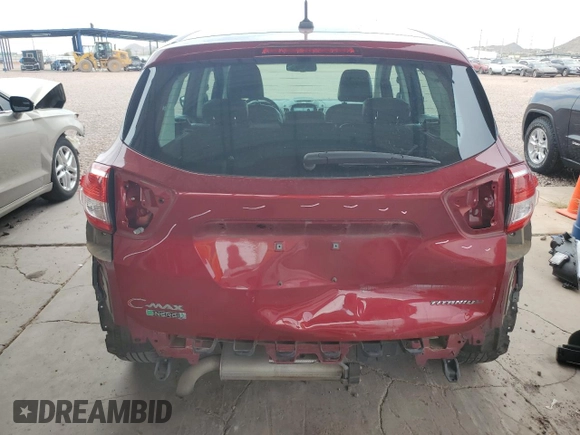 2017 Ford C-Max Energi Titanium with VIN 1FADP5FU8HL101405, listed as a Copart auction lot 58865944 with 54,237 mi miles and Salvage Title. Bid and sale history available at carsss.com. Image 6.