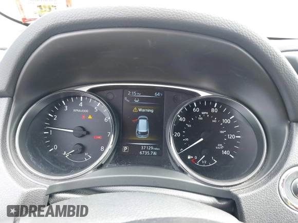 2015 Nissan Rogue SL with VIN 5N1AT2MV7FC764959, listed as a IAAI auction lot 41997813 with 37,129 mi miles and . Bid and sale history available at carsss.com. Image 7.