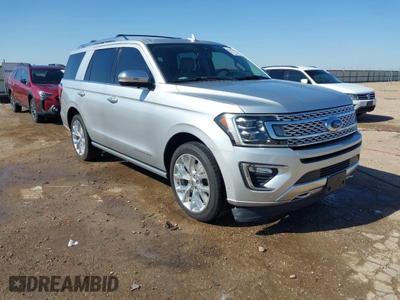2018 Ford Expedition Platinum with VIN 1FMJU1MTXJEA21795, listed as a IAAI auction lot 42051613 with 90,922 mi miles and . Bid and sale history available at DreamBid. Image 1.