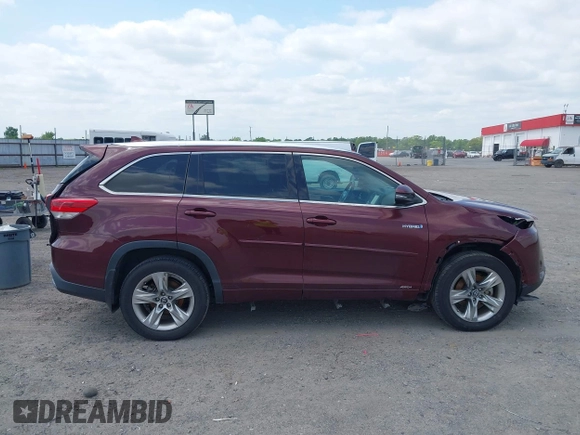 2018 Toyota Highlander Hybrid Limited with VIN 5TDDGRFH7JS046664, listed as a IAAI auction lot 42011413 with 81,374 mi miles and . Bid and sale history available at DreamBid. Image 14.