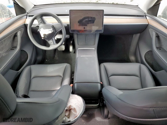 2024 Tesla Model Y Long Range with VIN 7SAYGDEE8RA304900, listed as a Copart auction lot 48895085 with 14,766 mi miles and Salvage Title. Bid and sale history available at carsss.com. Image 8.