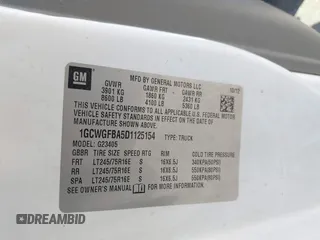 2013 Chevrolet Express Cargo z VIN 1GCWGFBA5D1125154, wystawiony jako IAAI lot #42746664 z przebiegiem 173 998 mil mil oraz . Historia ofert i sprzedaży dostępna na DreamBid. Obrazek 9.