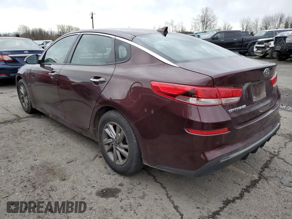 2020 Kia Optima SE with VIN 5XXGT4L37LG422160, listed as a Copart auction lot 85797884 with 10,280 mi miles and Salvage title. Bid and sale history available at DreamBid. Image 2.